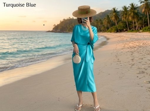 Robe Maillot Celeste Turquoise